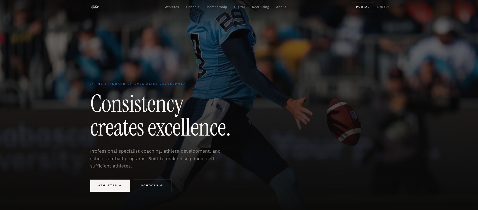 2NINE football coaching website
